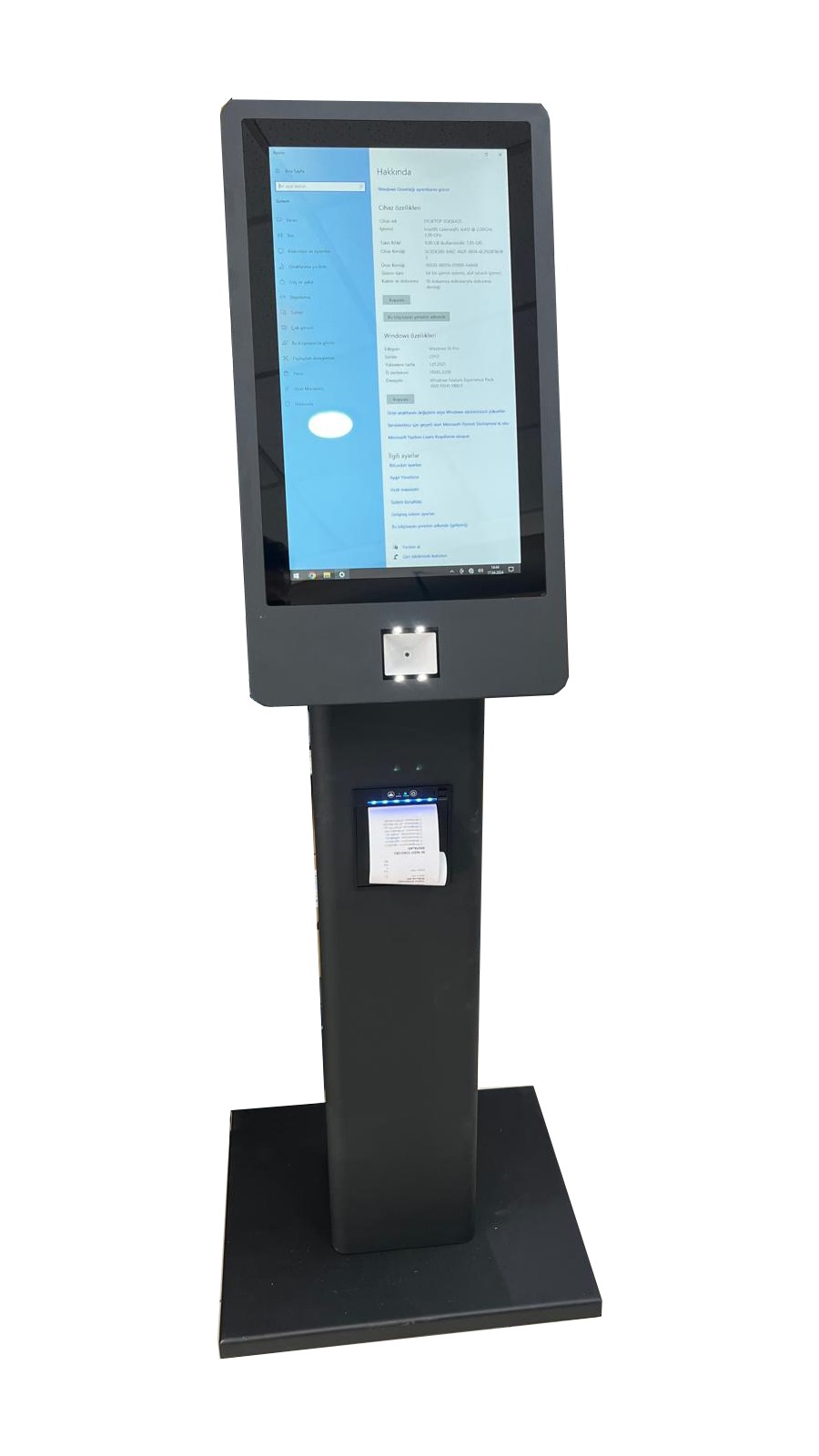 TAZGA KSK-1850 18.5″KIOSK DIKEY J6412 8GB 256GBNVM WI-FI-2D- FİŞ YAZICI